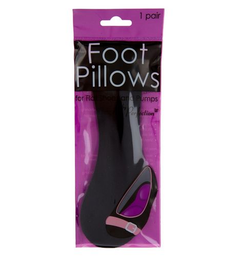 Black Foot Pillow Insoles | New Look