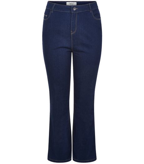 Curves 30in Navy Bootcut Jeans | New Look