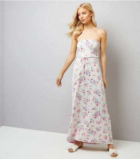 White Floral Print Maxi Dress | New Look