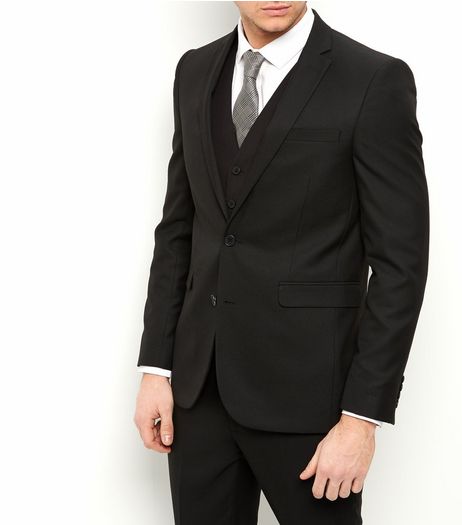 Black Slim Fit Suit Jacket | New Look