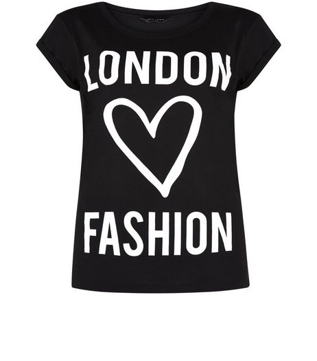 Black London Fashion T-Shirt | New Look