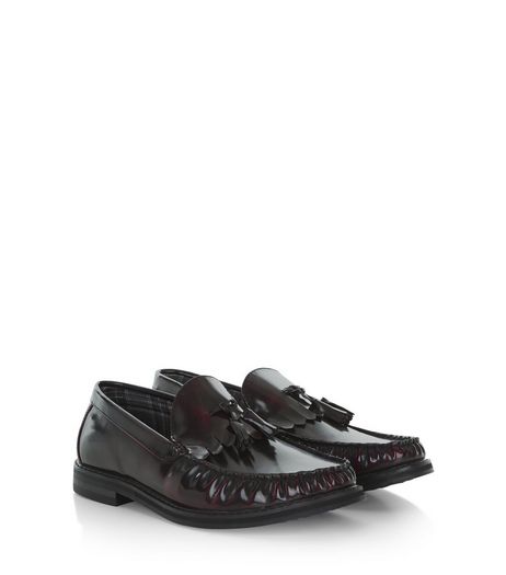 Burgundy Tassel Loafers | New Look