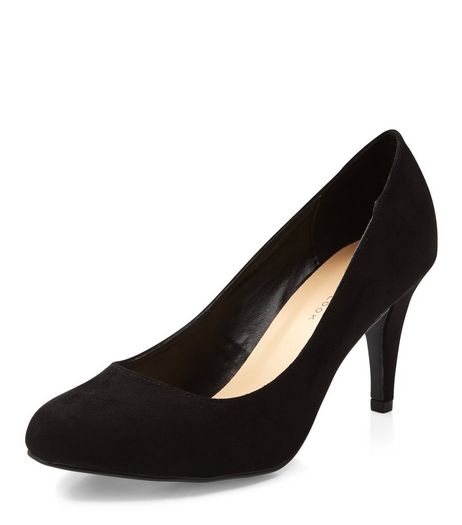 Wide Fit Black Court Shoes | New Look