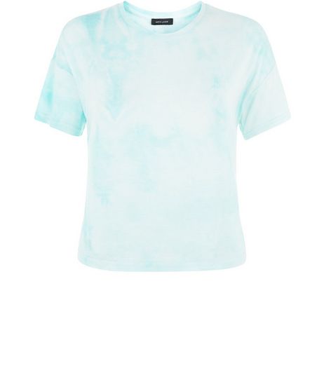 Mint Green Tie Dye T-Shirt | New Look