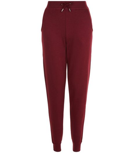 Burgundy Slim Leg Joggers | New Look