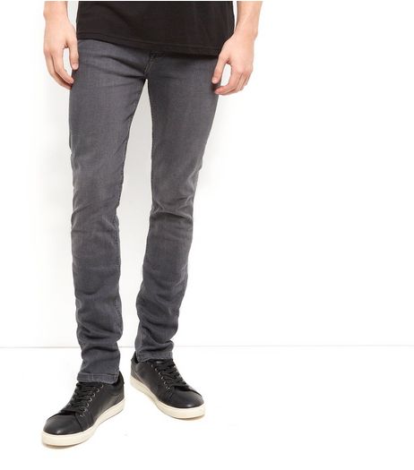 Grey Faded Skinny Jeans | New Look