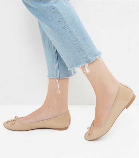 Mink Patent Ballet Pumps | New Look