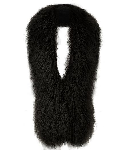 Black Faux Fur Stole | New Look