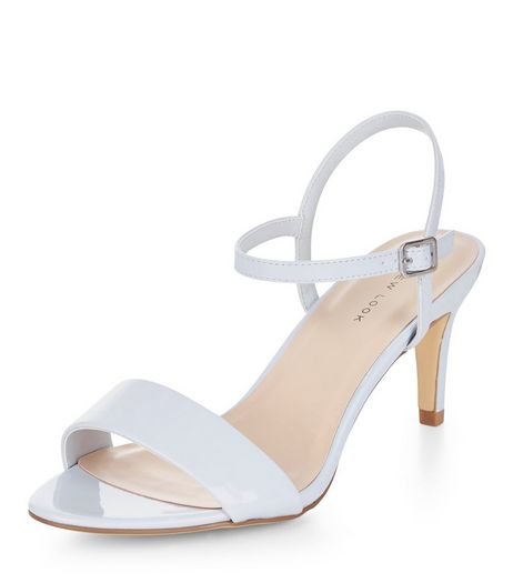 Pale Blue Mid Heel Sandals | New Look