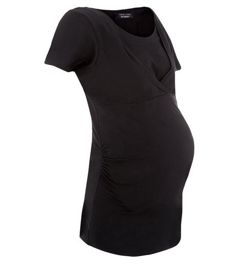 Maternity Black Nursing T-Shirt | New Look