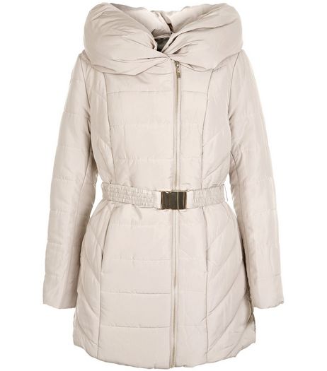 Brown Snood Padded Jacket | New Look
