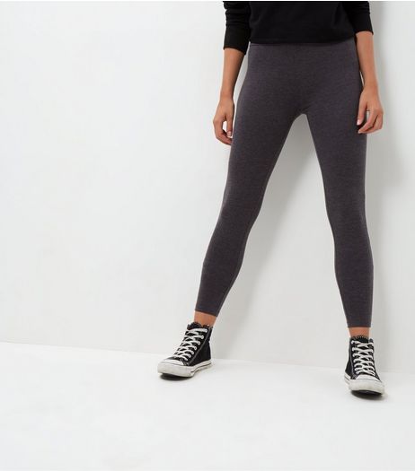 Dark Grey High Waisted Leggings | New Look