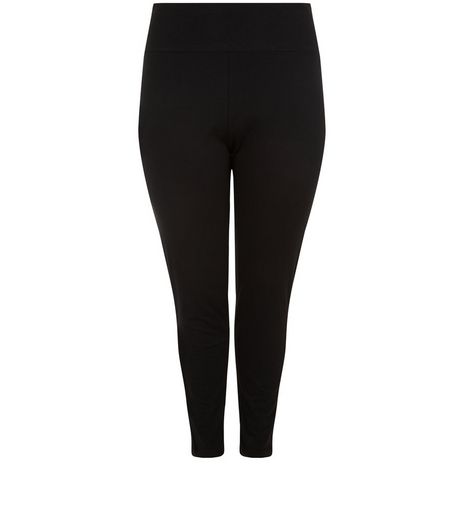 Curves Black High Waisted Leggings | New Look
