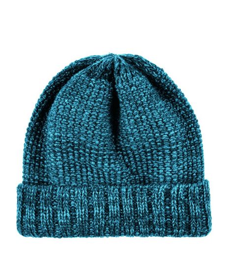 Teal Twist Knit Beanie | New Look
