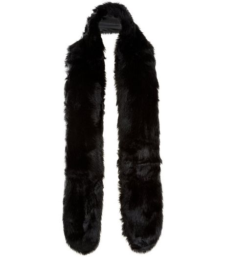 Black Faux Fur Stole | New Look