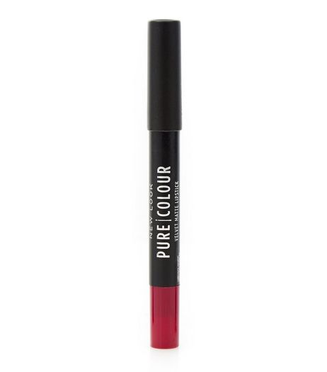 Pure Colour Purple Velvet Matte Lipstick Crayon | New Look