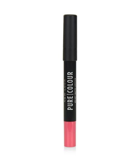 Pure Colour Mid Pink Matte Lipstick Crayon | New Look