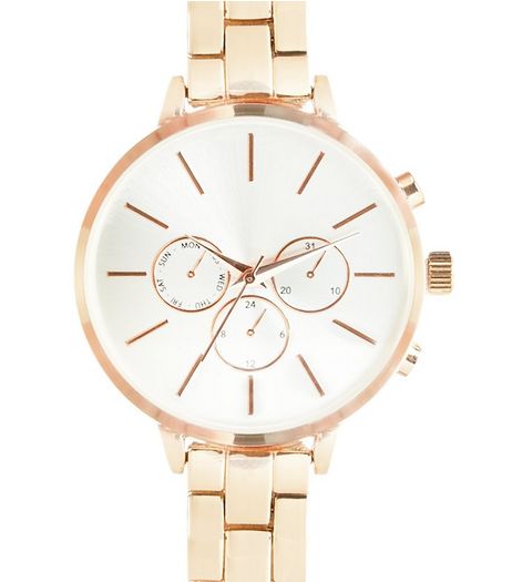 Rose Gold Sports Watch | New Look