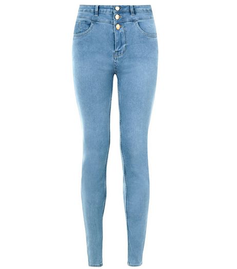 Pale Blue High Waist Super Skinny Jeans | New Look