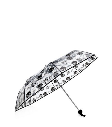 Black Cat Print Umbrella | New Look