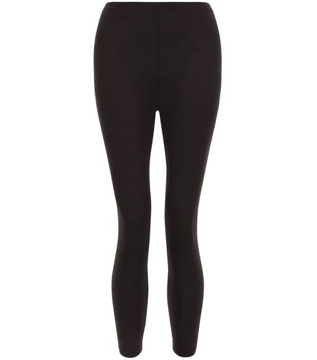 Black 20in Cropped Leggings | New Look