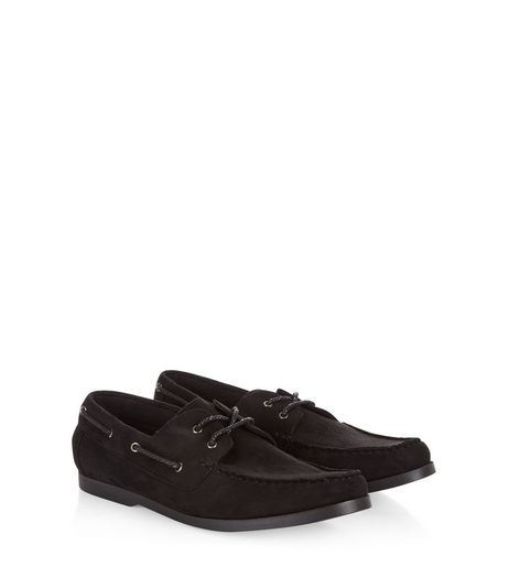Black Boat Shoes | New Look