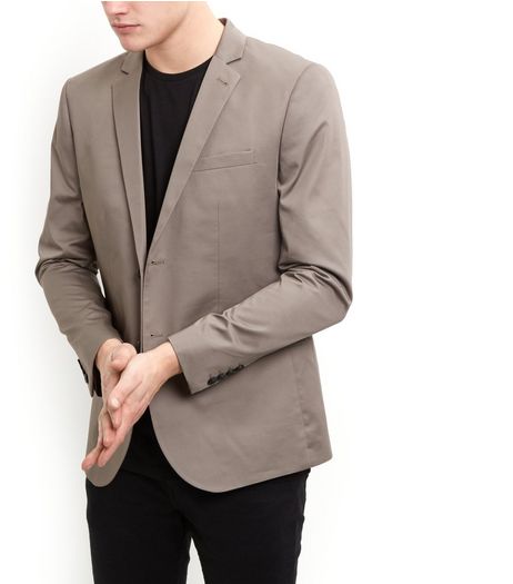 Mink Sateen Blazer | New Look
