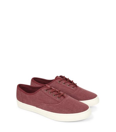 Purple Lace Up Plimsolls | New Look