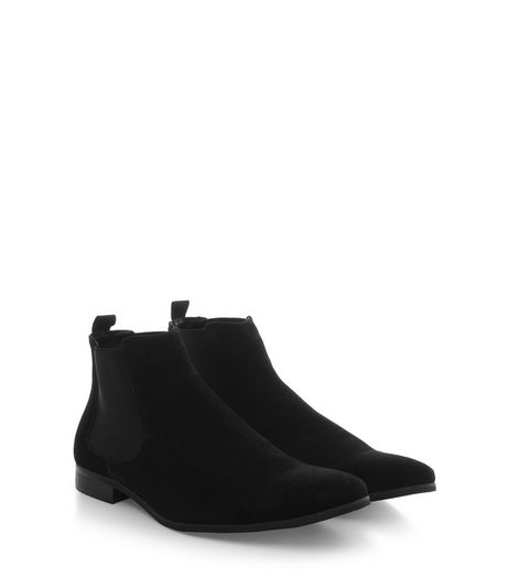 Black Suedette Chelsea Boots | New Look
