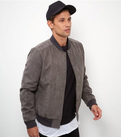 Mink Suedette Bomber Jacket | New Look