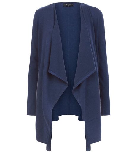 Navy Waterfall Cardigan | New Look