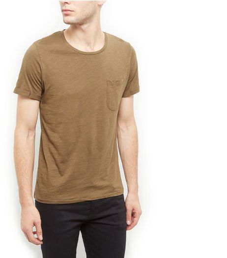 Produkt Light Green Single Pocket T-Shirt | New Look