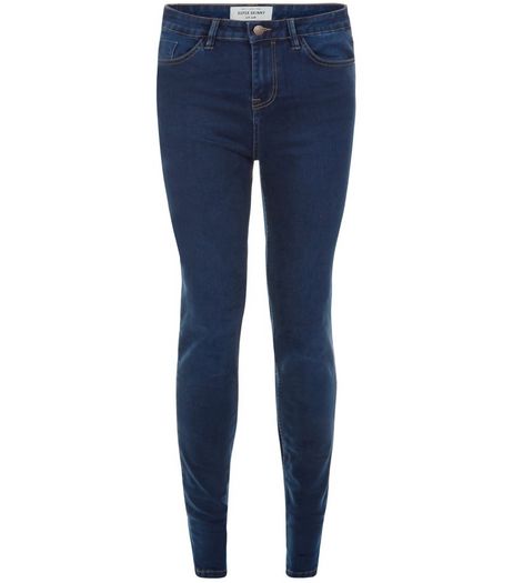 Tall 36in Blue Supersoft Super Skinny Jeans | New Look