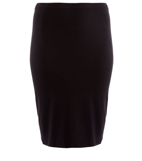 Curves Black Pencil Skirt | New Look