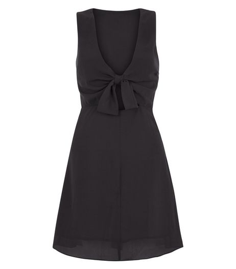 Love & Lies Black Bow Front Dress | New Look