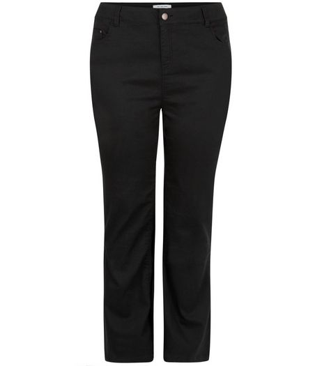 Curves Black Bootcut Jeans | New Look