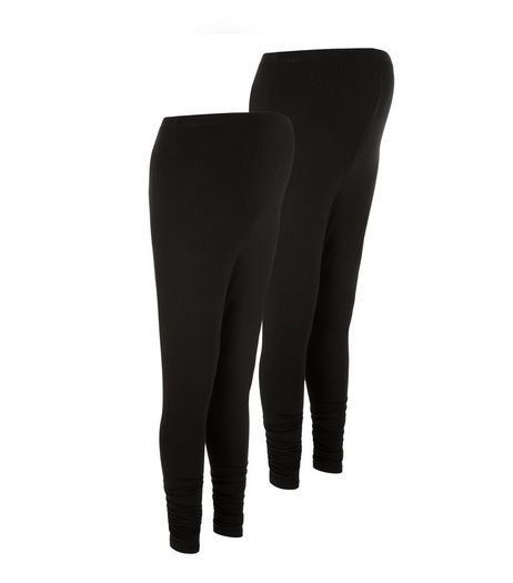 Maternity 2 Pack Black Leggings | New Look