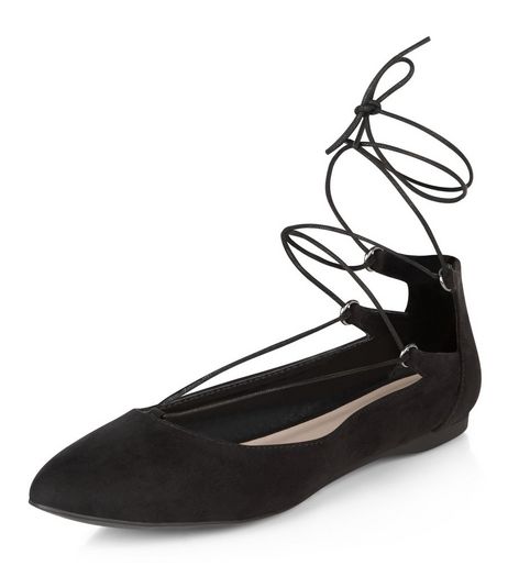 Black Lace Up Pumps | New Look