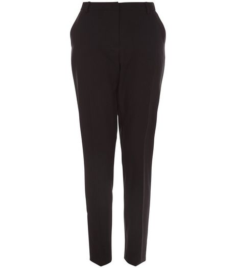 Black Stretch Slim Fit Trousers | New Look