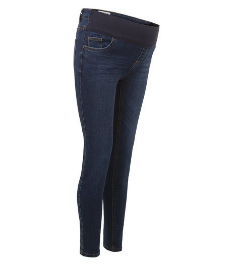 Maternity Navy Under Bump Skinny Jeans | New Look