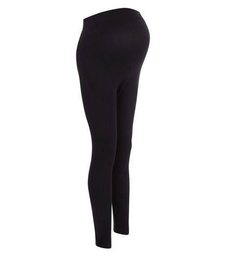 Maternity Black Seam Free Leggings | New Look