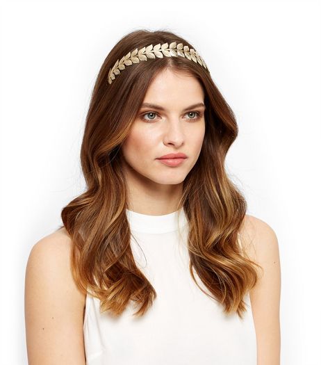 Gold Leaf Headband | New Look