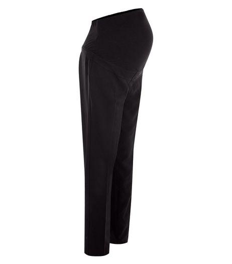 Maternity Black Over Bump Stretch Trousers | New Look