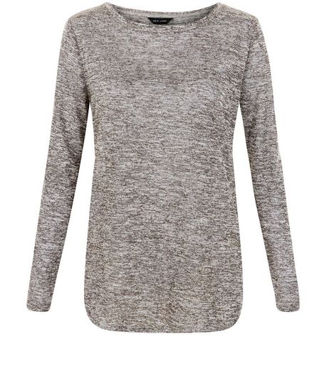 Black Fine Knit Long Sleeve Top | New Look