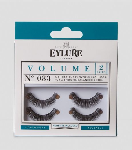 2 Pack Eylure Black Volume 083 False Eyelashes | New Look