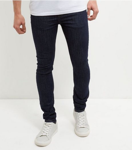 Navy Rinse Washed Skinny Jeans | New Look