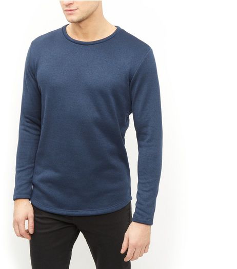 Jack and Jones Premium Navy Crew Neck Long Sleeve Sweatshirt | New Look