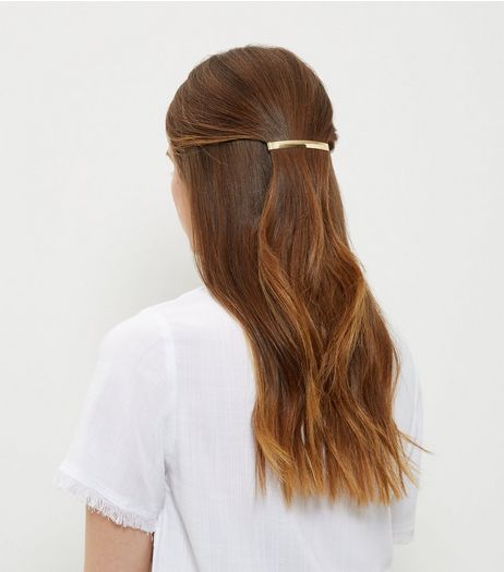 3 Pack Gold Black and Silver Hair Slides | New Look