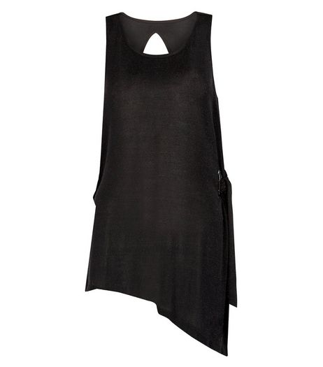 Anita and Green Black Glitter Tie Waist Top | New Look
