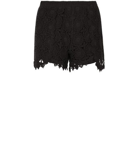 Black Crochet Shorts | New Look